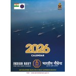 Pack of 5  Indian Navy Wall Calendar 2026